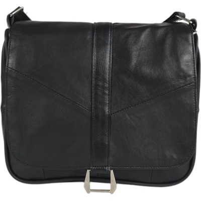 Малка черна кожена чанта - Emai