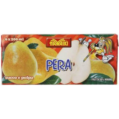 Hawaiki hruškový džús s dužinou 6 x 200 ml