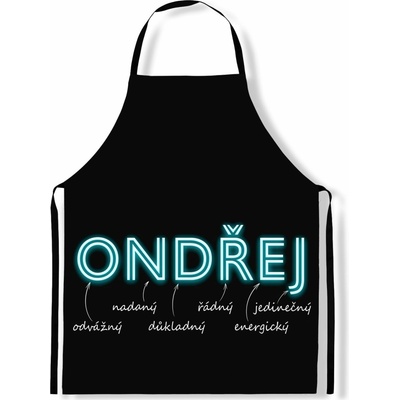 IMPAR Zástěra Mužská jména Neon Ondřej