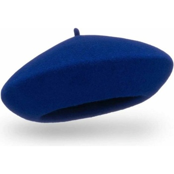 TONAK Tmavě modrý baret FLORA 100% vlna WOOLMARK