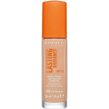 Rimmel Rozjasňujúci make-up Lasting Radiance SPF25 Anti-Pollution Foundation 010 Light Porcelain 30 ml