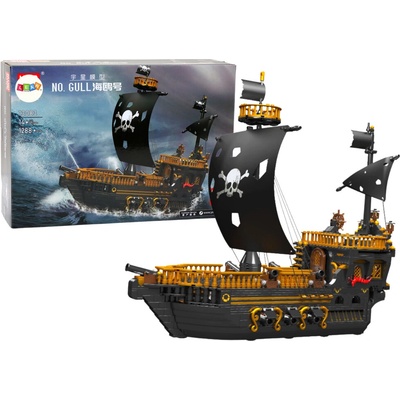 LEAN TOYS Stavebnica Pirátska loď - 1288 ks
