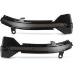  Диодни мигачи за странични огледала за BMW 5 series F10, F11, GT F07, F12, F13 (2020-2017), 7 series F01 (2008-2015) - опушени с бягащ мигач (SB002D)