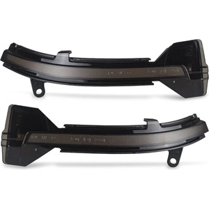  Диодни мигачи за странични огледала за BMW 5 series F10, F11, GT F07, F12, F13 (2020-2017), 7 series F01 (2008-2015) - опушени с бягащ мигач (SB002D)
