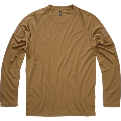 Brandit Мъжка бързосъхнеща тениска с дълъг ръкав Quick Dry, camel (4231.20070)