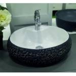 Inter Ceramic Мивка за баня ICC ICB 4616, монтаж върху плот, порцелан, шарен, 46x36x16см (4616)