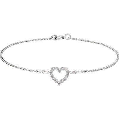 Tiami z bílého zlata Little Heart s diamanty BLHW20030