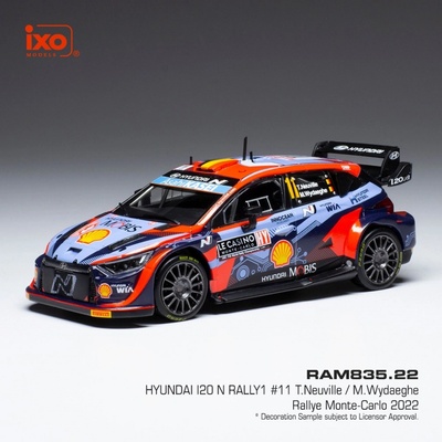 IXO WRC Hyundai i20 N Rally1 11 T.Neuville/Wydaeghe Rally Monte Carlo 2022 1:43