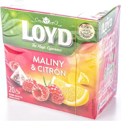 Loyd čaj malina citron pyramidový 20 x 2 g