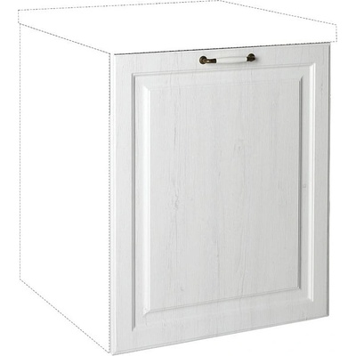 Matis Врата за съдомиялна машина с дръжка RUSTIC Mask 60x72 бял