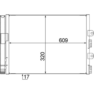Kondenzátor klimatizace MAHLE ORIGINAL AC 561 000S (AC561000S)
