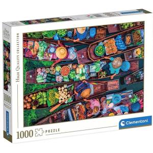 Clementoni Пъзел Clementoni от 1000 части - Тайландски плаващ пазар (39882)