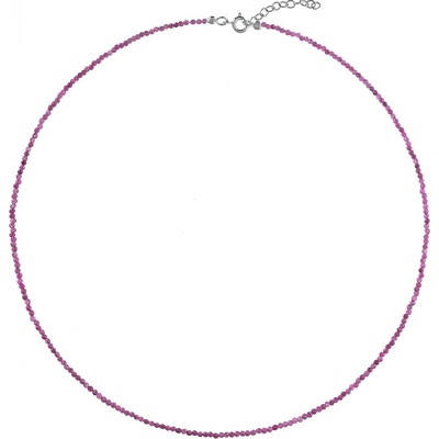 Again Jewelry Korálkový náhrdelník z rubínu AJKNA004 – Zboží Dáma