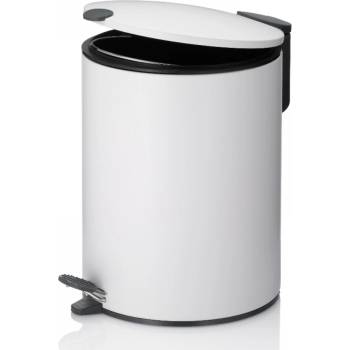 Kela Кош за отпадъци с педал Mats - бял - 5л (KELA 23701)