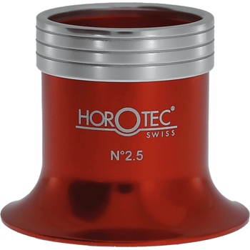Horotec Червена Анодирана Лупа 10.0x MSA00.033-1 Watchmaker Окулярен Лупа 25mm Леща