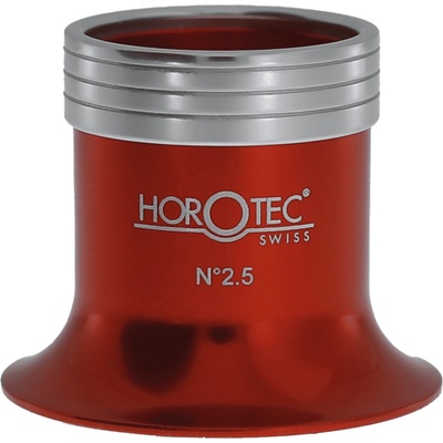 Horotec Червена Анодирана Лупа 10.0x MSA00.033-1 Watchmaker Окулярен Лупа 25mm Леща