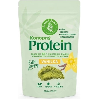 Zelená Země Konopný protein 65 500 g