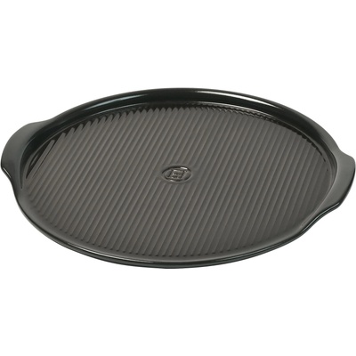 Emile Henry Керамична плоча за пица emile henry ridged pizza stone - Ø40 - цвят черен (eh 7614-71)