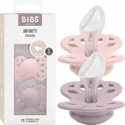 Bibs Infinity anatomické cumlíky silikon 2ks Blossom / Dusky Lilac