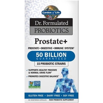 Garden of Life Dr. Formulated Probiotics Prostate+, 60 Veg Capsules