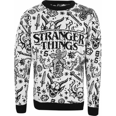 NNM Stranger things Christmas Jumper Collage černá