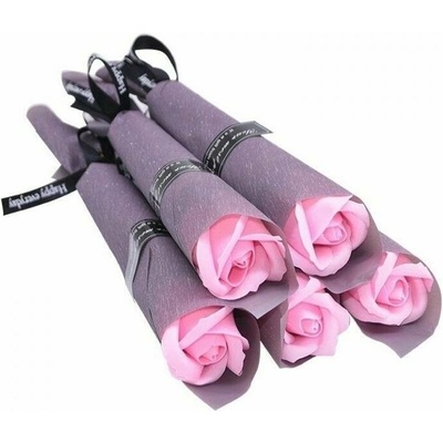 Medvídárek Mýdlová růže 5ks dárkově balená - růžová – Zboží Dáma