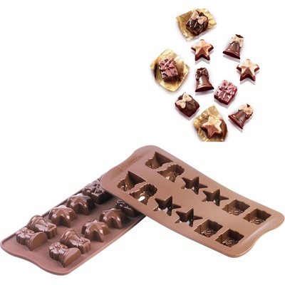 Silikomart Форма за шоколадови бонбони Scg06 Christmas силиконова (22.106.77.0065)