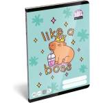 ICO Lollipop Capybara: Тетрадка на тесни редове - А5, 2. клас (7500168000)