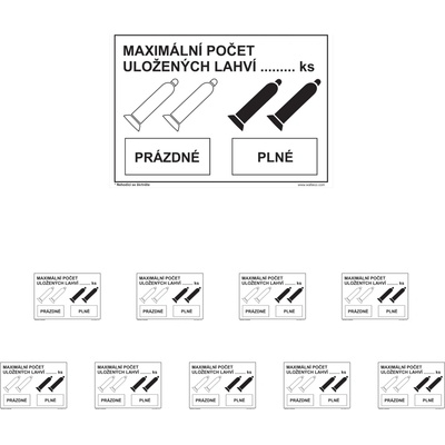 Walteco Maximálny počet uložených fliaš 210x148mm, formát A5, samolepka Množstvo: 10 ks , 20052BP2