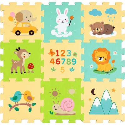 Petite&Mars Podlahové skládací puzzle Nexli 6 ks Forest Friends – Zboží Dáma