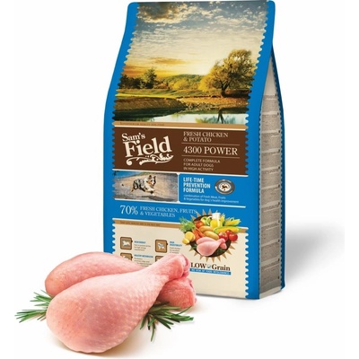 Sam's Field Low Grain 4300 Power Chicken & Potato 2,5 kg