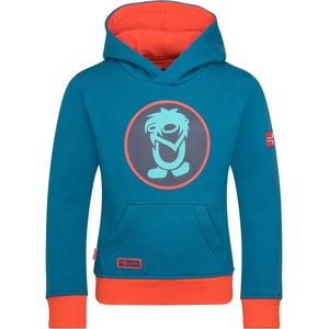 TROLLKIDS Детски суичър Trollkids Kid's Troll Sweater Hoodie - Summernight Blue / Red Clay - размер 92 (EU) (704-2046-2511)