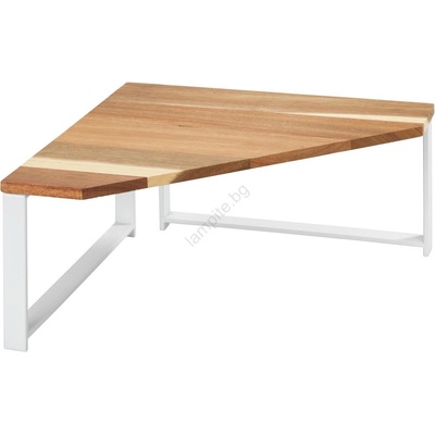 WENKO 53026100 - Рафт LOUISA 30x30 см бял/кафяв (WE0497)