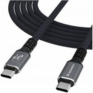 Wozinsky USB Cable Wozinsky USB-C - USB-C 1 m Black (5907769376740)