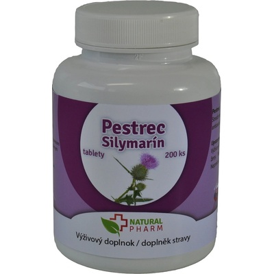 Natural Pharm Pestrec Silymarín 200 tabliet