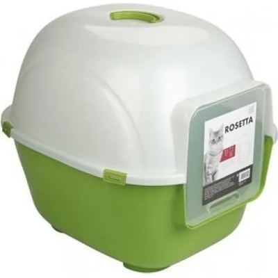 Mpets Rosetta Cat Litter Box - Закрита Котешка Тоалетна с активен въглен - 62x53x56 cm, Белгия - 20100103