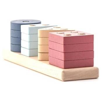 Cubika Pastel 15863 Сортиране на форми V - дървен пъзел 17 части