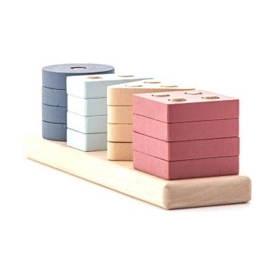 Cubika Pastel 15863 Сортиране на форми V - дървен пъзел 17 части