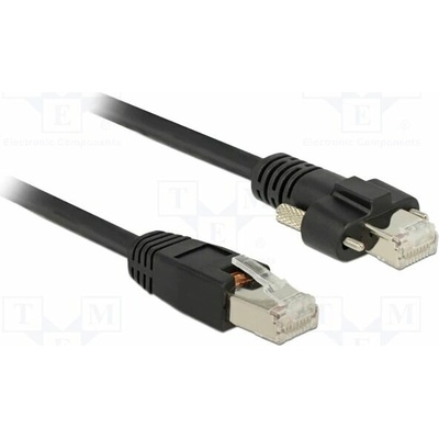 Delock 85668 RJ45 samec > RJ45 samec se šroubky Cat.6 SSTP, 2m