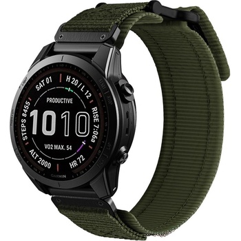 Tech-Protect Изключително здрава текстилна каишка за Garmin Fenix 7, Fenix 6 Pro, Fenix 6, Fenix 5 - Tech-Protect Scout Pro Watch Strap (зелен) (THP2538)