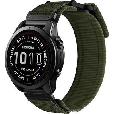 Tech-Protect Изключително здрава текстилна каишка за Garmin Fenix 7, Fenix 6 Pro, Fenix 6, Fenix 5 - Tech-Protect Scout Pro Watch Strap (зелен) (THP2538)
