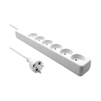 ProXtend Danish Power Strip 6-way 1M EDB White