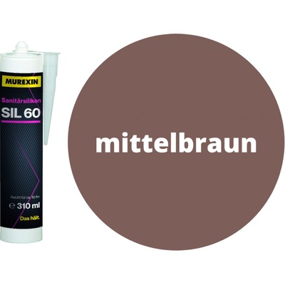 Murexin SIL 60 Sanitárny silikón 310 g mittelbraun