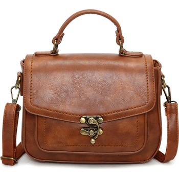 Кафява дамска чанта - Klasia