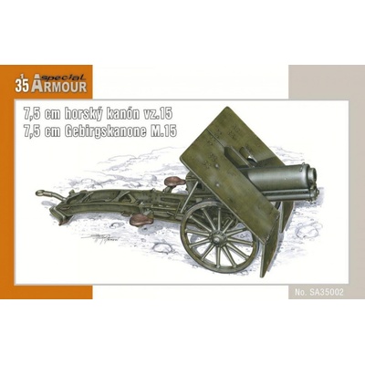 Special Hobby 7 5cm horský kanón vz. 15 / 7 5cm Gebirgskanone M.15 1:35