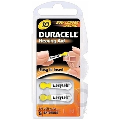 Duracell HA 10 EASYTAB 6 ks 96091449