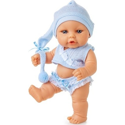 Berjuan MINI BABY s modrou čepicí 25 cm