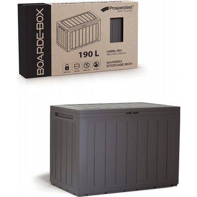 Prosperplast BOARDEBOX 190 l tmavě hnědá – Zboží Dáma