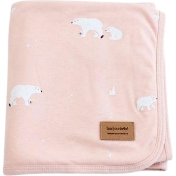 Bonjourbebe Бебешко одеяло Bonjourbebe - 65 x 80 cm, Pink Polaris (06PL52037)