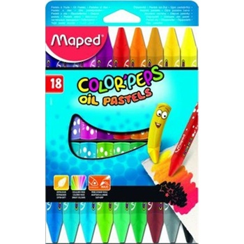 MAPED Voskovky Color' Peps 18 rôznych farieb